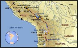 Carte Lima > Bolivie > Chili